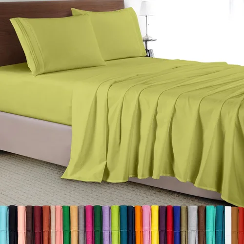 Vista 61 de Elegant Comfort - Juego de sábanas de lujo de 4 piezas - Ropa de cama de lujo de 1500 hilos, calidad de hotel prémium, microfibra, resistente a