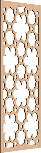 Vista 144 de 9 3/8"W x 24 3/8"H x 1/4"T Southgate Decorativos Paneles De Pared De Madera Calado, Abedul