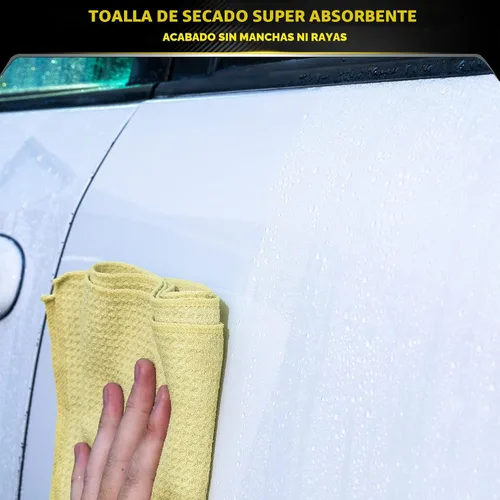 Vista 2 de Meguiar's Toalla de secado de microfibra con imán de agua, toalla de microfibra de primera calidad para lavado de autos que es súper afelpada