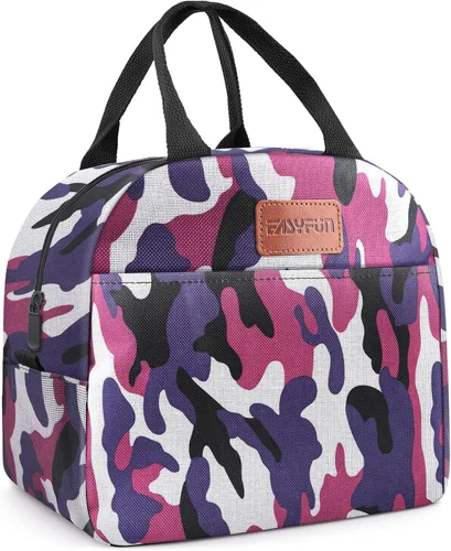 Vista 20 de Bolsa de almuerzo para mujeres y hombres, lonchera aislada para adultos, pequeña lonchera hermética enfriadora, contenedores de comida para almuerzo