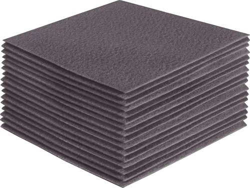 Vista 235 de FabricLA Hojas de fieltro acrílico para manualidades, cuadrados de fieltro precortados suaves de 4 x 4 pulgadas (3.9 in x 3.9 in), utiliza hojas
