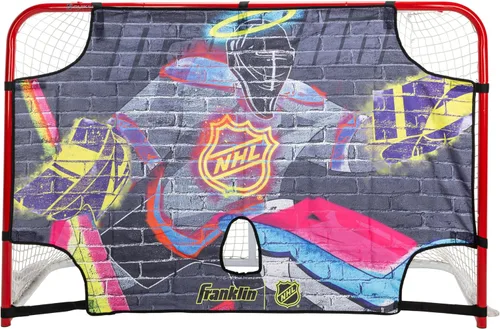 Vista 9 de Franklin Sports NHL Street Hockey Goalie Shooting Target - Shooter Tutor Hockey Goal Practice Target - Street Hockey Net Goalie Target - Easy Attach