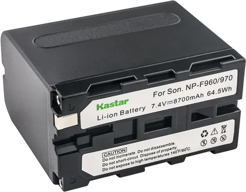 Vista 2 de Kastar Cargador rápido + 6 baterías de repuesto para Sony NP-F970 NP-F960 F970 F960 F975 DCR-VX2100 HDR-AX2000 FX1 FX7 FX1000 HVR-HD1000U V1U Z1P