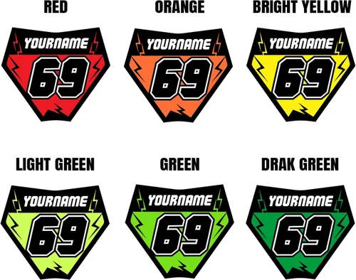 Vista 4 de MC MOTOPARTS Llavero de acrílico personalizado con número de carreras