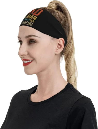 Vista 6 de Dad The Man The Myth The Legend Headband for Men Women Sports Sweatband for Fitness Exercise Moisture Wicking Running Yoga Hairbands