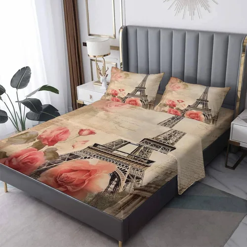 Vista 26 de Sábanas de aguacate tamaño individual – Sábanas kawaii, microfibra suave y bolsillo profundo, sábanas y fundas de almohada estampadas sin arrugas, 3