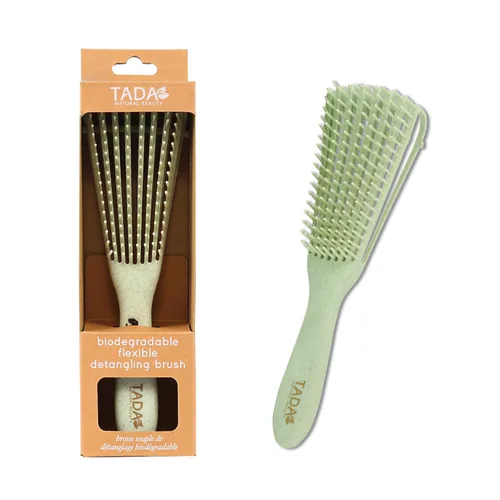 Vista 7 de TADA Natural Beauty - Cepillo desenredante para cabello rizado, grueso, ondulado y fino, agujeros de ventilación para secado rápido y peinado