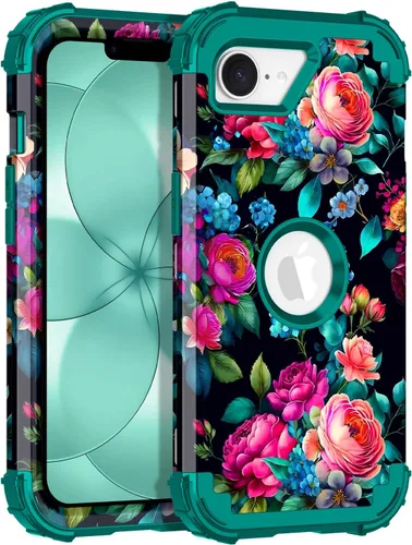 Vista 30 de Rancase Funda para iPhone 11, tres capas de alta resistencia a prueba de golpes, protección de plástico duro + funda protectora de goma de silicona