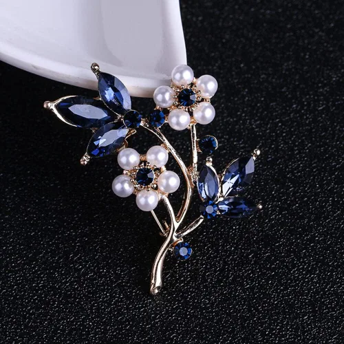 Vista 2 de Broche Flor Perla Señoras Simple Broche De Moda Durabilidad Atractivo Y Moda
