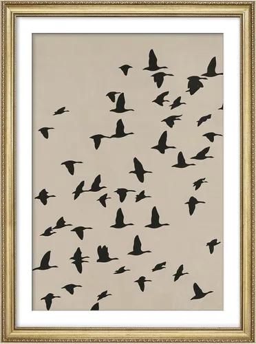 Vista 40 de MUDECOR Lienzo enmarcado prémium para pared, pinos nevados en bosque de invierno, ilustraciones modernas, arte contemporáneo, escénico, divertido