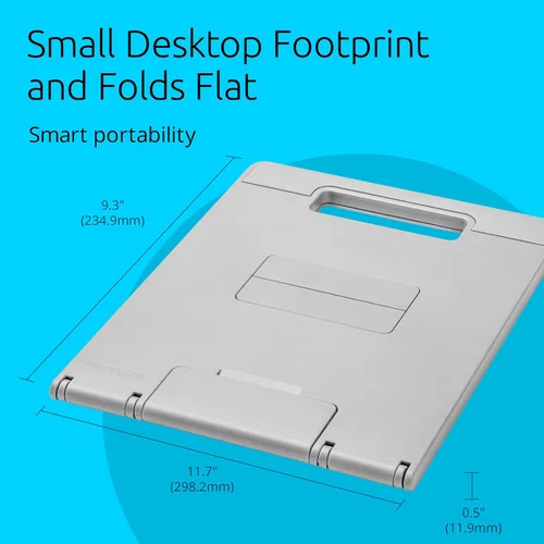Vista 6 de Kensington SmartFit Easy Riser Go - Elevador ergonómico ajustable para portátiles de hasta 14 pulgadas (K50421WW)