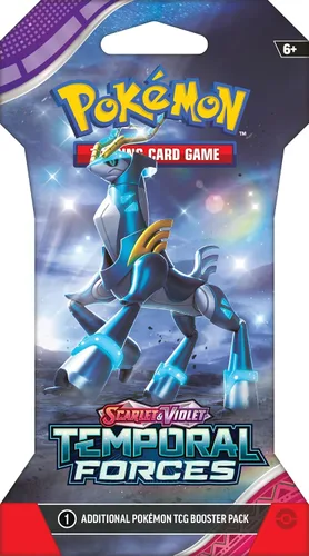 Vista 3 de POK - Juego de cartas coleccionables Scarlet & Violet 05 Temporal Forces Sleeved Booster
