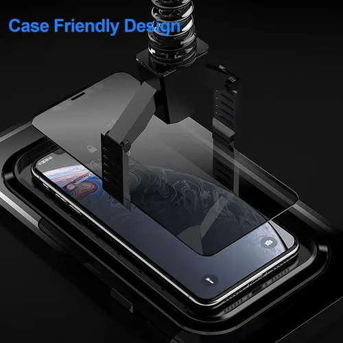 Vista 5 de Paquete de 2 protectores de pantalla de privacidad para iPhone 11/iPhone XR, pantalla de privacidad iPhone 11 de 6.1 pulgadas, película de vidrio