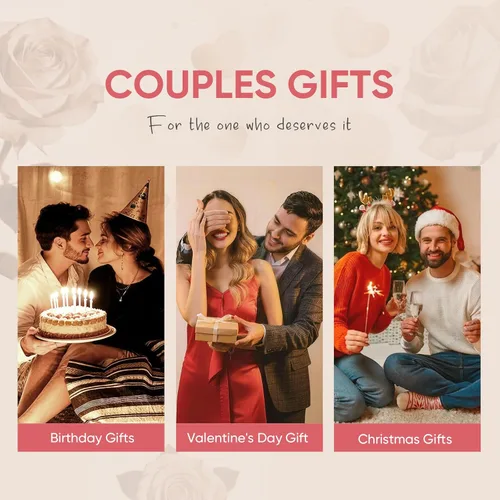 Vista 6 de Hisatan Juego de pulseras personalizadas para parejas, regalos de promesa para él y ella, regalo personalizado para hombres y mujeres, grabado