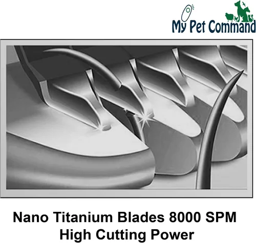 Vista 2 de My Pet Command MPC15DS - Cuchillas de repuesto con aceite lubricante para cortadora de mascotas inalámbrica #3F Replacement or Additional