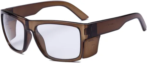 Vista 9 de Vidrio de seguridad de transición con ANSI Z87+ImpactApproved Wraparound&Anti Bluelight UV400