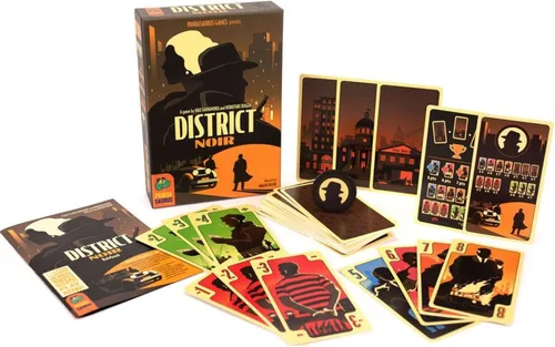 Vista 3 de Juego de cartas District Noir: controla el inframundo criminal en una batalla estratégica, divertido juego familiar para niños y adultos, a partir