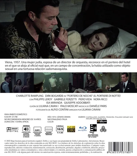 Vista 2 de The Night Porter (1974) ( Il portiere di notte ) ( Nightporter ) [ Blu-Ray, Reg.A/B/C Import - Spain ]