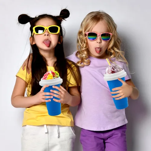 Vista 7 de Jairuty Vaso para hacer Slushie, vasos mágicos de congelación rápida para máquina casera de batido de leche y helados, vaso de doble capa para hacer