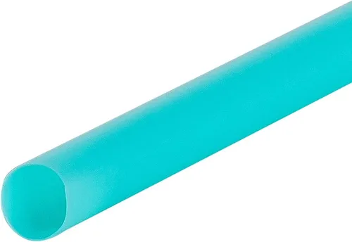 Vista 4 de Karat C9125 (Aqua) Pajitas gigantes de 10.25 pulgadas (0.315 in de diámetro), envueltas en papel, aguamarina (caja de 1200)