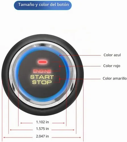 Vista 4 de EASYGUARD EC003NV-NS PKE Entrada sin llave pasiva Botón de arranque con presión del auto Control remoto de arranque y parada del motor Sensor