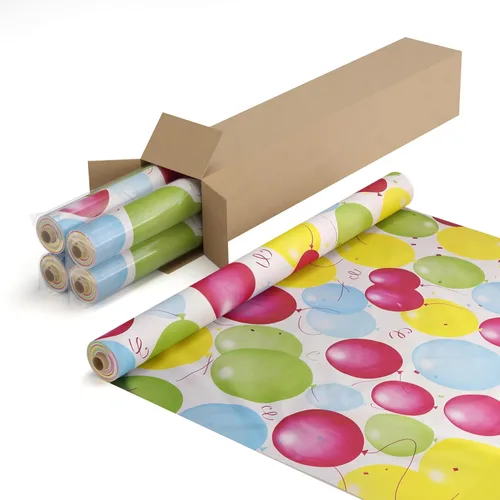 Vista 121 de Exquisito rollo de mantel de mesa de plástico aqua de Party Solids 4 piezas 40" X 300' Rollo de mantel de mesa de plástico - Rollos de mantel