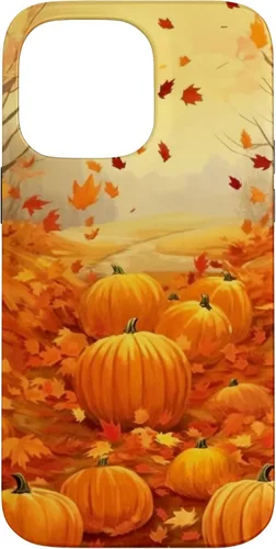 Vista 21 de Autumn Falling Leaves Pumpkin Spice Harvest Happy Autumn Case for iPhone 17