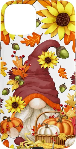 Vista 9 de Hello Fall Sunflower Gnome Pattern for Women Cute Autumn Case for iPhone 17
