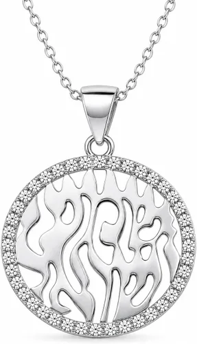 Vista 9 de Alef Bet by Paula Shema Israel Collar hebreo de bendición de oración para mujer Oro rosa