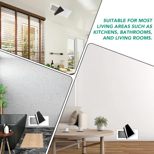 Vista 6 de BEST CHOICE MAGNETS Paquete de 4 cubiertas magnéticas de ventilación fuertes de 5.5 x 12 pulgadas High Strength Magnetic Vent Cover for Floor Wall