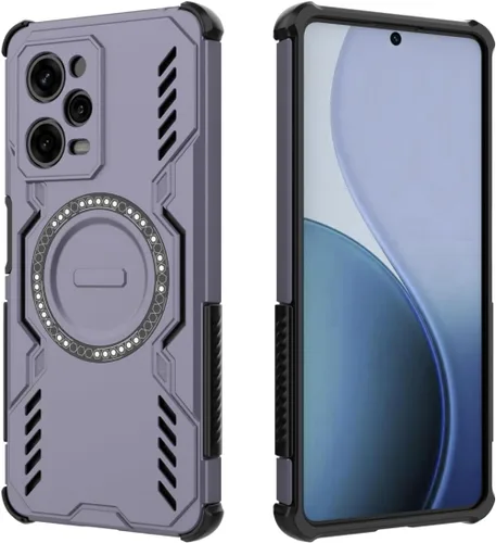 Vista 10 de Diseño de funda de teléfono para Redmi Note 12 Pro 5G (6.67 pulgadas), funda a prueba de golpes con anillo magnético, color negro