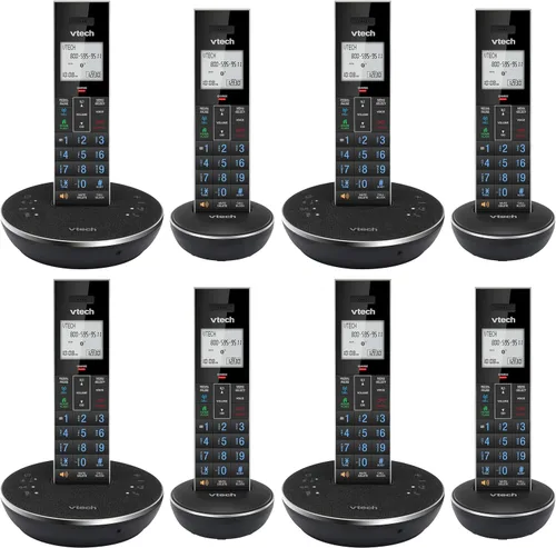 Vista 7 de VTech LS6405 - Accesorio para teléfono inalámbrico, plateado Requiere un sistema telefónico expandible de la serie VTech LS6425, LS6475, LS6426