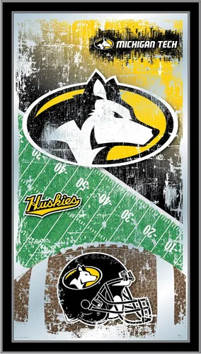 Vista 69 de Espejo de fútbol Appalachian State de 15" x 26" por Holland Bar Stool Company Appalachian State University