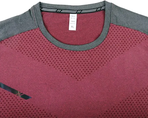 Vista 4 de GYMAPE Camiseta de entrenamiento deportivo para hombre, para culturismo, secado rápido, para correr, gimnasio, ropa deportiva