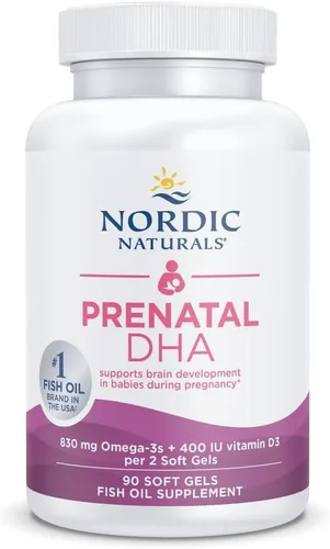 Vista 10 de Nordic Naturals – DHA prenatal, ayuda al desarrollo del cerebro en bebés durante el embarazo y lactancia, 90 cápsulas de gel suave., No