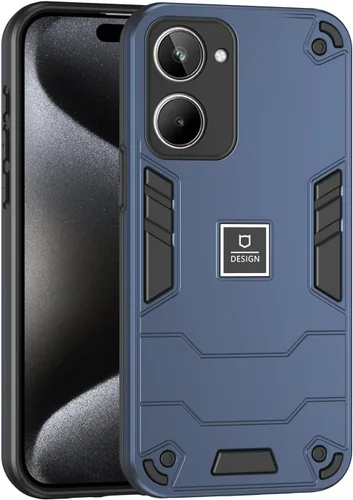 Vista 90 de Funda compatible con Redmi A1, compatible con Redmi A2 2 en 1 [PC dura + TPU], funda de teléfono negra