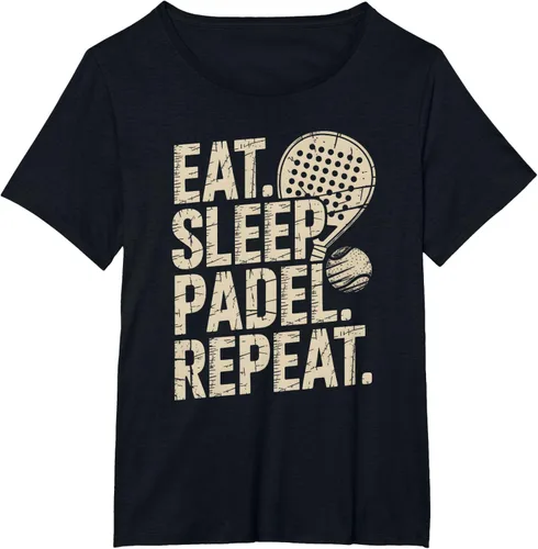 Vista 73 de Camiseta Eat Sleep Padel Repeat Padel Jugador de Tenis