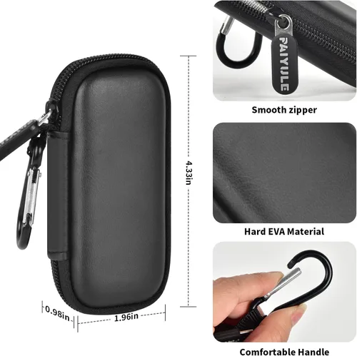 Vista 3 de PAIYULE Funda para KardiaMobile 6L para monitor de electrocardiograma, soporte compacto también se adapta a monitor de frecuencia cardíaca portátil