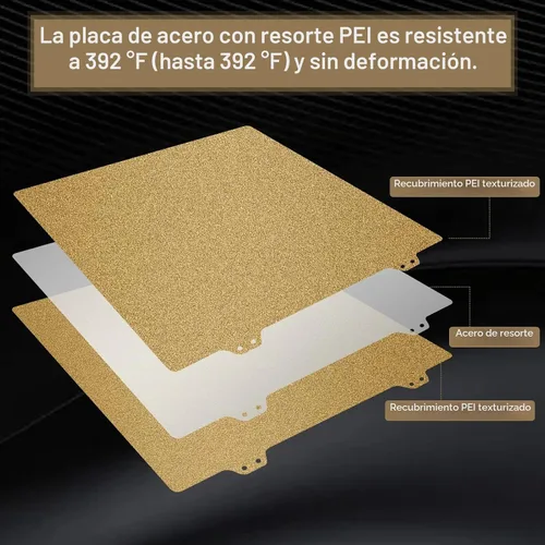 Vista 4 de Hoja PEI texturizada de doble cara, placa de impresión para impresora 3D, superficie PEI esmerilada de 220x220 mm para Anet A8 A6, Robo R2, Wanhao