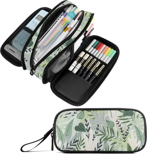Vista 28 de Fustylead Alice - Estuche de ajedrez para lápices con cremallera, bolsa de maquillaje, bolsa de cosméticos, bolsa de viaje multiusos, caja