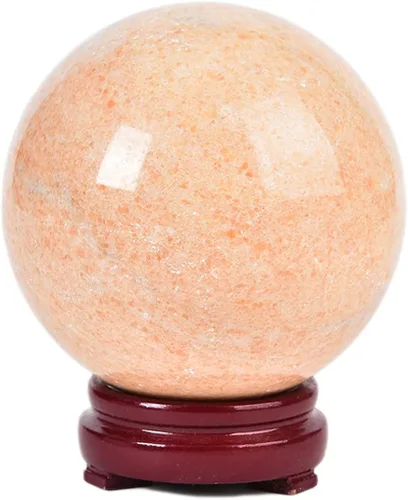 Vista 153 de JIC Gem Piedra Natural de Jaspe Africano Cristal de Curación Esfera Adivinación Bola de Piedra Preciosa, Feng Shui Reiki Aura Decoración