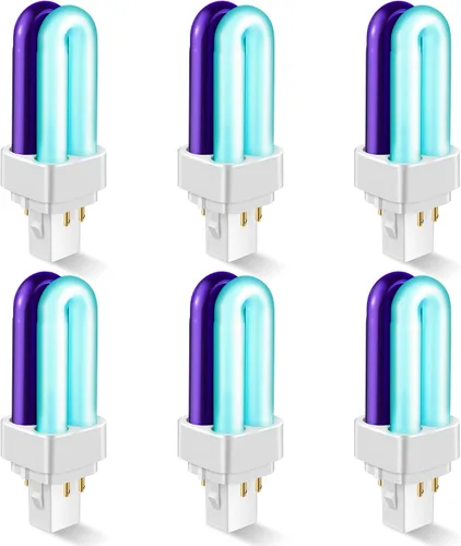 Vista 9 de Qualirey Paquete de 2 bombillas de repuesto 41050 de 7 W, bombillas mejoradas de 2 colores compatibles con Dynatrap DT1050 DT1100 DT1250, bombilla
