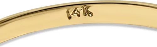 Vista 9 de Anillo de oro amarillo con circonita cúbica de 14 quilates y 6 puntas