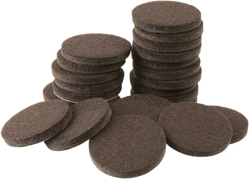 Vista 17 de SOFTTOUCH 4799095N Almohadillas de Fieltro para Muebles de Servicio Pesado de 1 Pulgada para Proteger Pisos de Madera Dura de Arañazos, Negro, 48