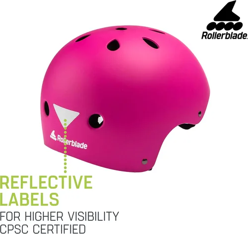 Vista 6 de Rollerblade Casco RB JR para niños, color rosa