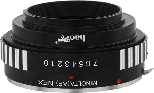 Vista 2 de Haoge Adaptador de montaje de lente para Sony Alpha A-Type Minolta MAF AF Mount lente a cámara Sony E Mount NEX como a3000 a3500 a5000 a5100 a6000