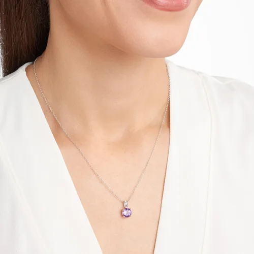 Vista 33 de Amazon Essentials Collar con colgante de piedra natal de corte redondo de plata de ley de 18 pulgadas (anteriormente colección Amazon)