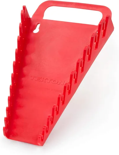 Vista 8 de TEKTON Soporte para llaves combinadas de 9 herramientas (rojo) 79365 Fabricado en Estados Unidos