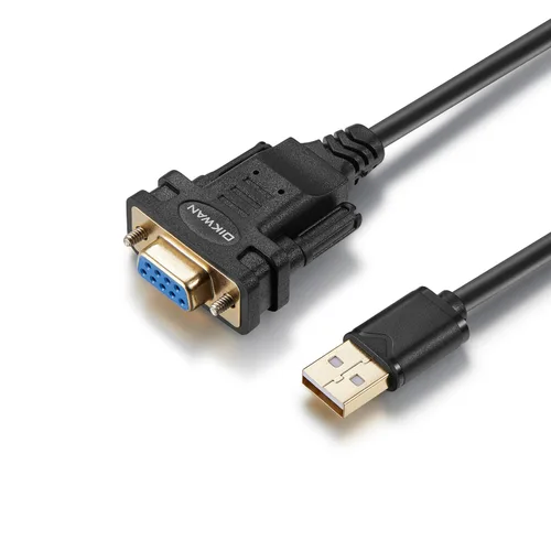 Vista 9 de Adaptador USB a serie RS232 con chipset FTDI - Cable USB 2.0 a serie DB9 hembra para Windows y Mac (6 pies)