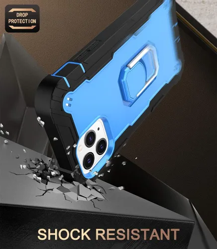 Vista 3 de Asuwish Funda de teléfono para iPhone 11 Pro 5.8 con soporte de anillo híbrido, resistente, a prueba de golpes, a prueba de caídas, cuerpo completo